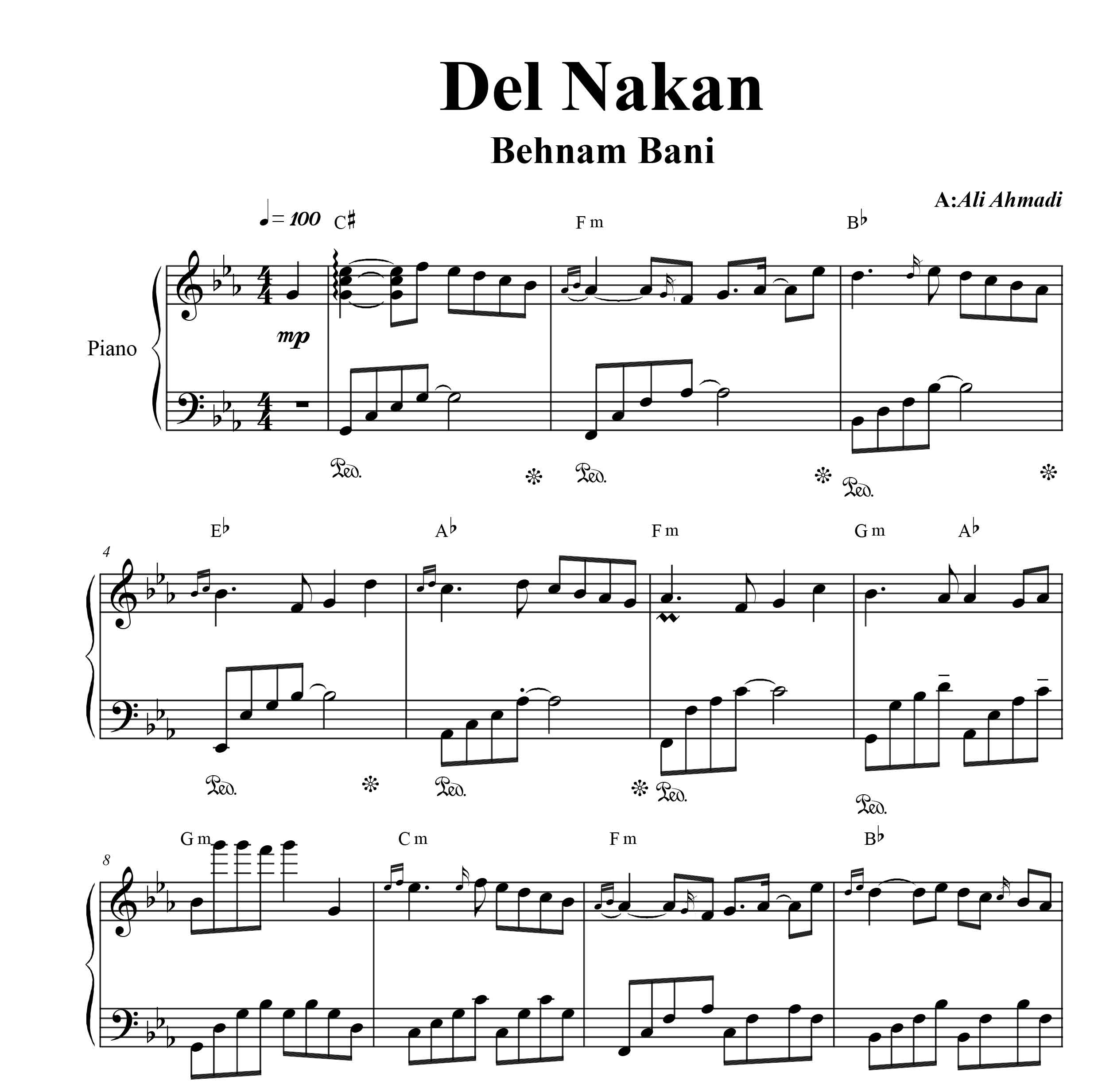 Del Nakan - Behnam Bani