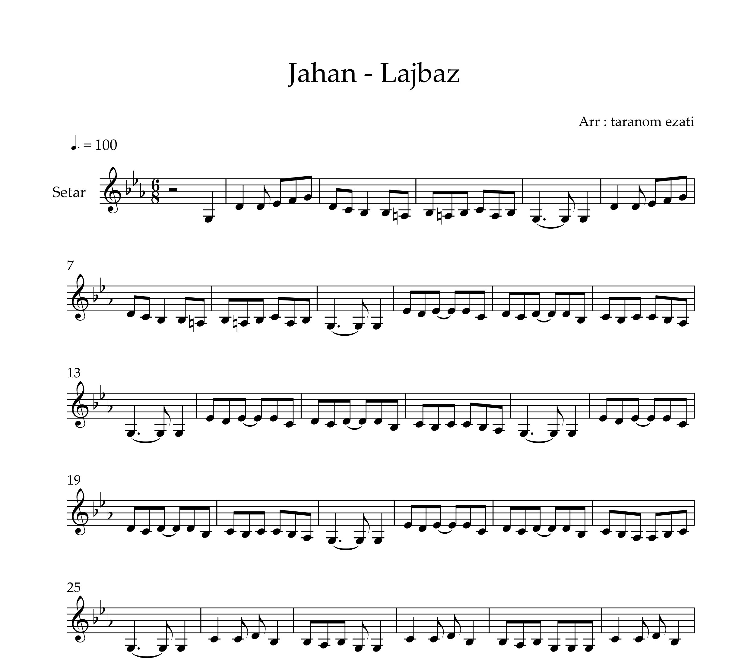 نت سه تار لجباز جهان