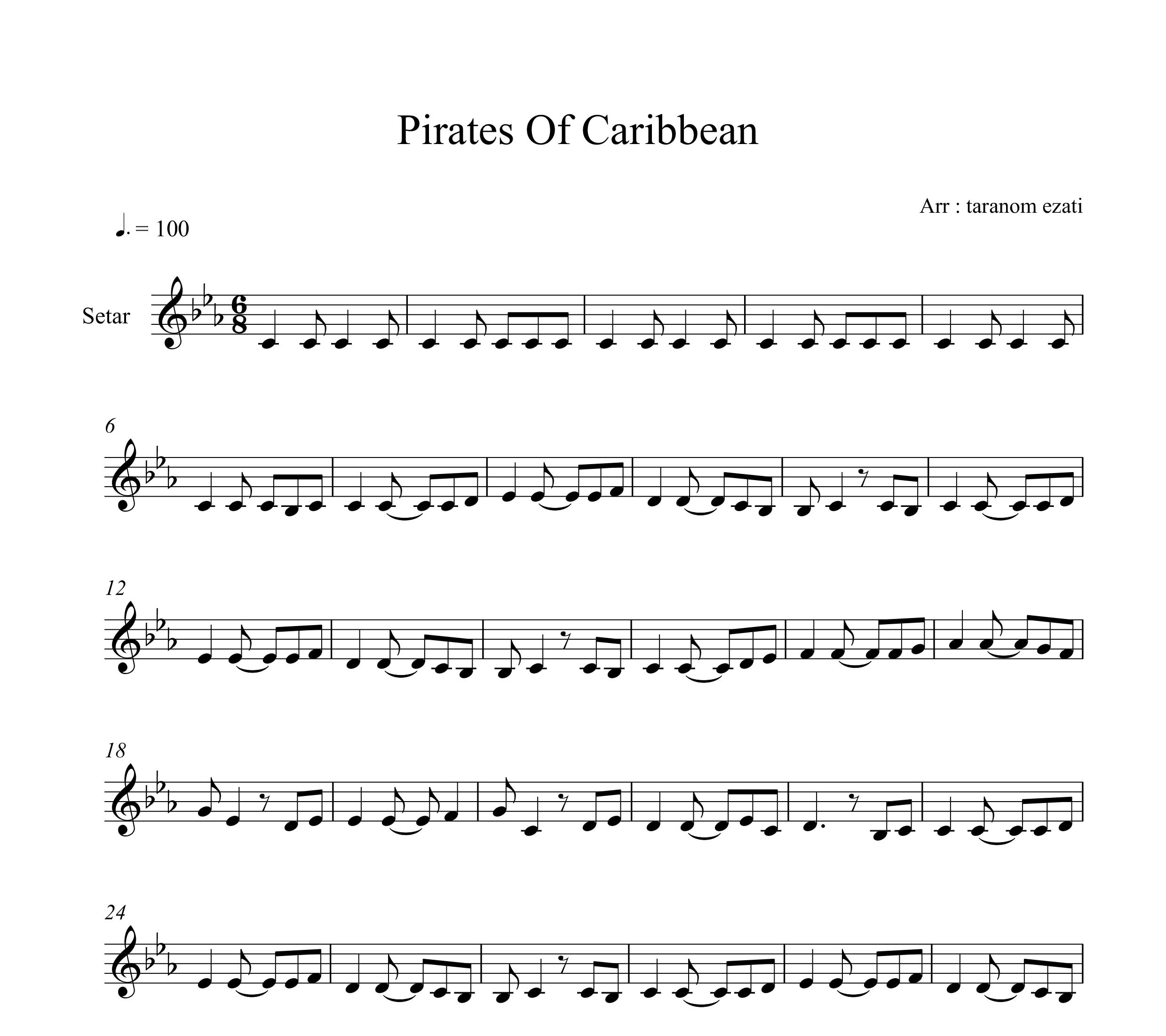 نت سه تار دزدان دریایی کارائیب pirates of the caribbean